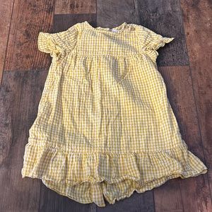 Zara Toddler Yellow Gingham Dress